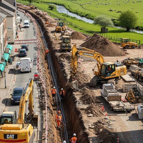 Travaux de tranchage urbains et ruraux